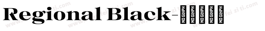 Regional Black字体转换